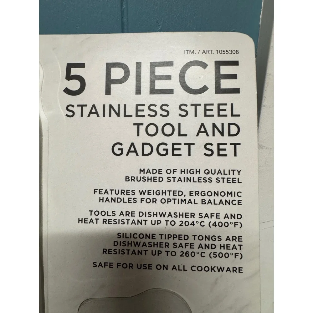 Sabatier 5 Piece Stainless Steel Kitchen Tool and Gadget Set 1055308 New